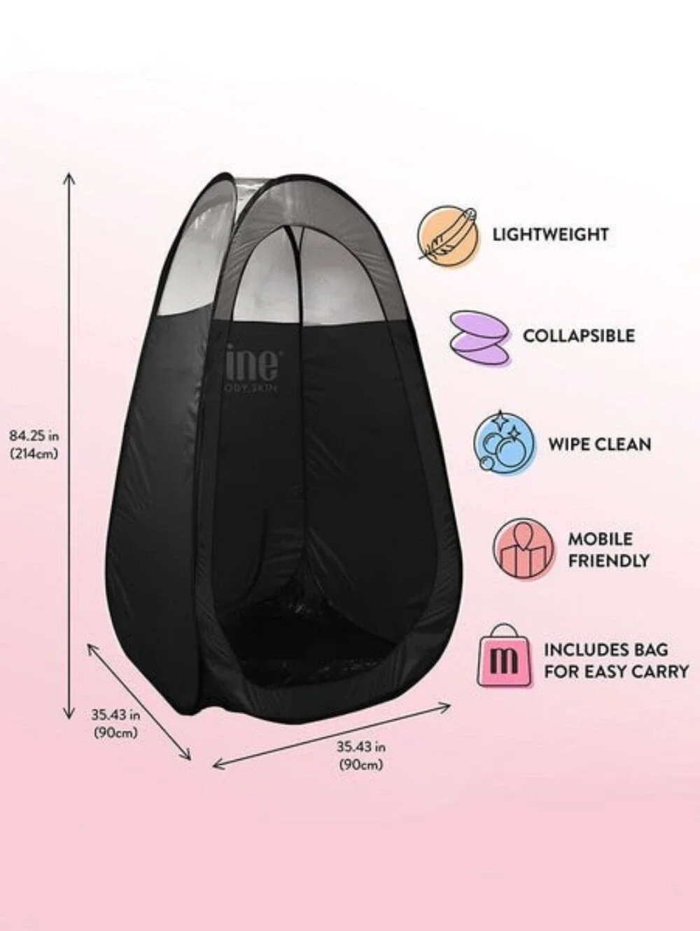 Tan.Tent - Black & 1/3 Clear
